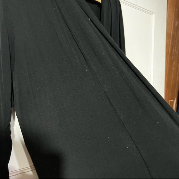 Vince Camuto Drape Open Front Lightweight Sweater Black Size 1X - Picture 5 of 6